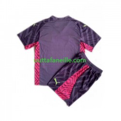 Jalkapallo Pelipaitoja Manchester City Maalivahti Lasten Vieraspeliasu 2023-2024 Lyhythihainen