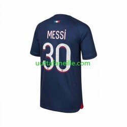 Jalkapallo Pelipaitoja Paris Saint-Germain Lionel Messi 30 Mies Kotipeliasu 2023-2024 Lyhythihainen