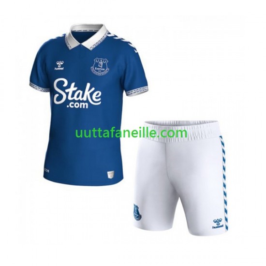 Jalkapallo Pelipaitoja Everton Lasten Kotipeliasu 2023-2024 Lyhythihainen