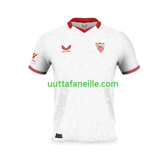 Jalkapallo Pelipaitoja Sevilla FC Mies Kotipeliasu 2023-2024 Lyhythihainen