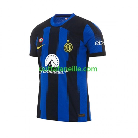 Jalkapallo Pelipaitoja Inter Milan Mies Kotipeliasu 2023-2024 Lyhythihainen