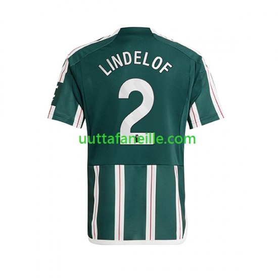 Jalkapallo Pelipaitoja Manchester United Lindelof 2 Mies Vieraspeliasu 2023-2024 Lyhythihainen