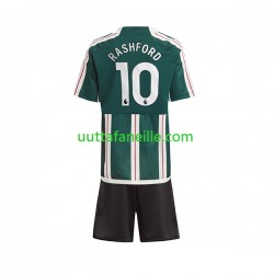 Jalkapallo Pelipaitoja Manchester United Marcus Rashford 10 Lasten Vieraspeliasu 2023-2024 Lyhythihainen