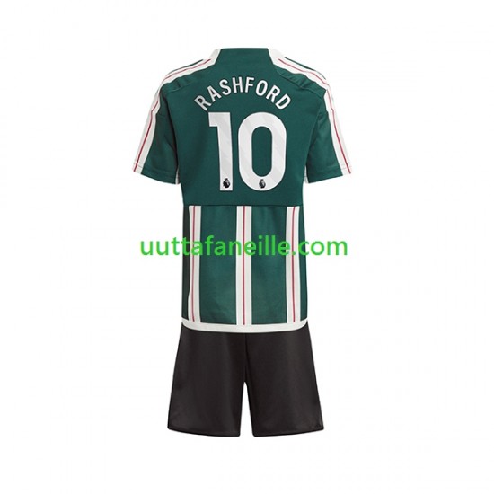 Jalkapallo Pelipaitoja Manchester United Marcus Rashford 10 Lasten Vieraspeliasu 2023-2024 Lyhythihainen