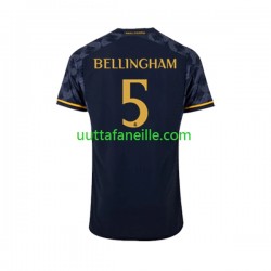 Jalkapallo Pelipaitoja Real Madrid Jude Bellingham 5 Mies Vieraspeliasu 2023-2024 Lyhythihainen