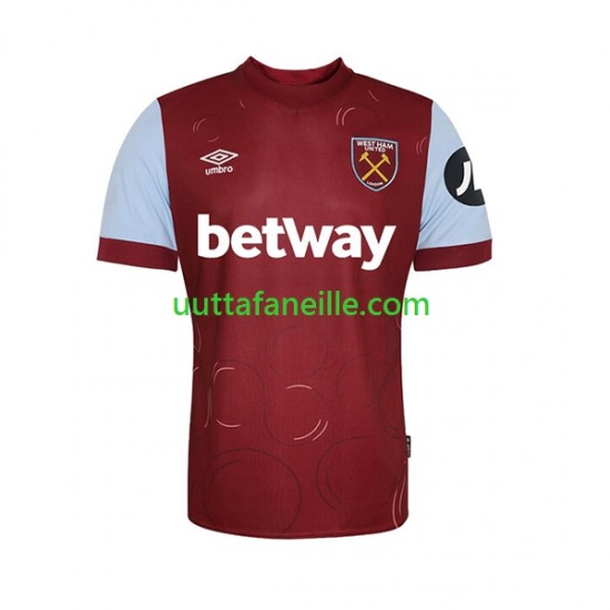Jalkapallo Pelipaitoja West Ham United Mies Kotipeliasu 2023-2024 Lyhythihainen
