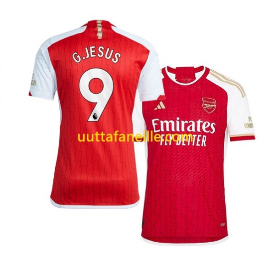 Jalkapallo Pelipaitoja Arsenal Gabriel Jesus 9 Mies Kotipeliasu 2023-2024 Lyhythihainen