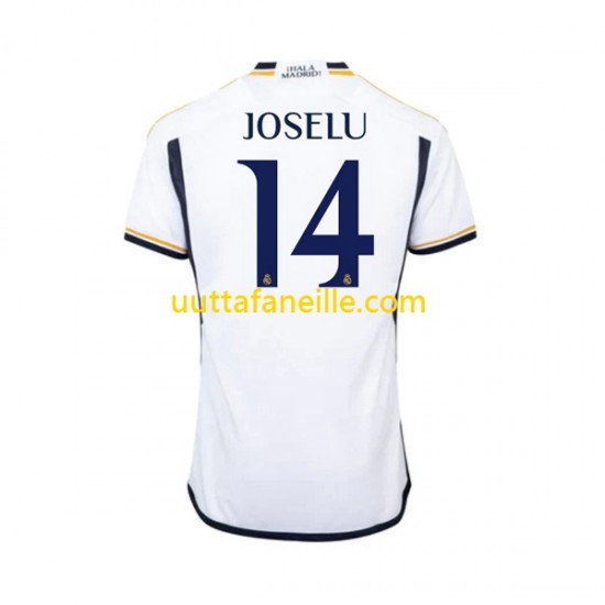 Jalkapallo Pelipaitoja Real Madrid JOSELU 14 Mies Kotipeliasu 2023-2024 Lyhythihainen