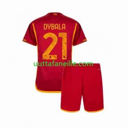 Jalkapallo Pelipaitoja AS Roma Paulo Dybala 21 Lasten Kotipeliasu 2023-2024 Lyhythihainen