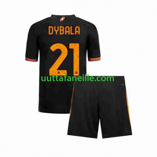 Jalkapallo Pelipaitoja AS Roma Paulo Dybala 21 Lasten Kolmas peliasu 2023-2024 Lyhythihainen