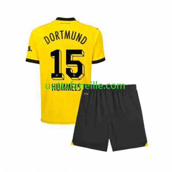 Jalkapallo Pelipaitoja Borussia Dortmund Mats Hummels 15 Lasten Kotipeliasu 2023-2024 Lyhythihainen