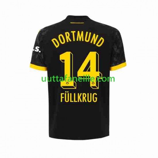 Jalkapallo Pelipaitoja Borussia Dortmund Niclas Fullkrug 14 Mies Vieraspeliasu 2023-2024 Lyhythihainen