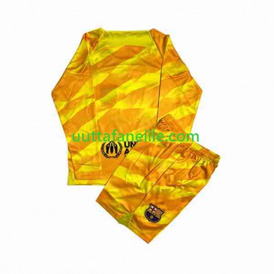 Jalkapallo Pelipaitoja FC Barcelona Maalivahti Lasten Neljäs peliasu 2023-2024 Pitkähihainen