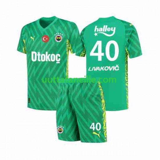 Fenerbahce Livakovic 40 Footbal Kit Maalivahti Kotipeliasu 2023-2024 Lyhythihainen