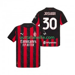 Jalkapallo Pelipaitoja AC Milan Ardon Jashari 30 Mies Kotipeliasu 2025-2026 Lyhythihainen