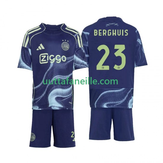 Jalkapallo Pelipaitoja AFC Ajax Steven Berghuis 23 Lasten Vieraspeliasu 2025-2026 Lyhythihainen
