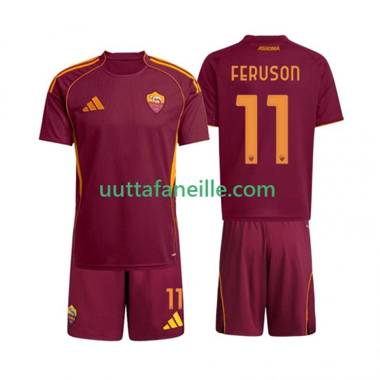 Jalkapallo Pelipaitoja AS Roma Evan Ferguson 11 Lasten Kotipeliasu 2025-2026 Lyhythihainen