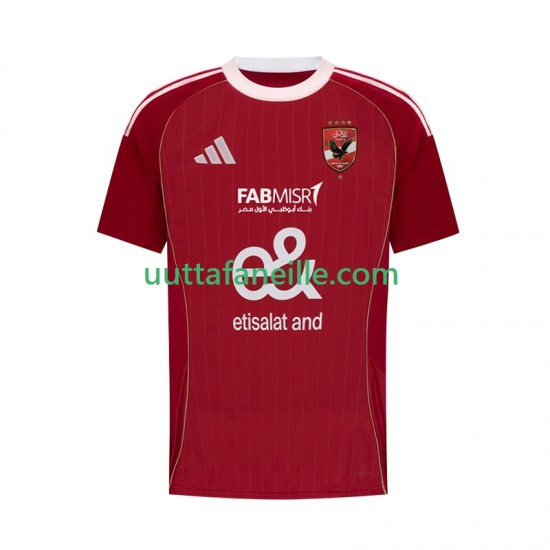 Jalkapallo Pelipaitoja Al Ahly SC Mies Kotipeliasu 2025-2026 Lyhythihainen