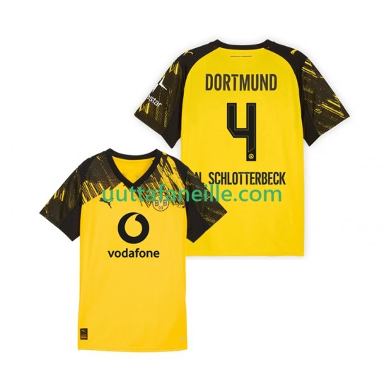 Jalkapallo Pelipaitoja Borussia Dortmund Nico Schlotterbeck 4 Mies Kotipeliasu 2025-2026 Lyhythihainen