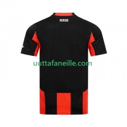 Jalkapallo Pelipaitoja Eintracht Frankfurt Mies Kotipeliasu 2024-2025 Lyhythihainen