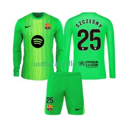 Jalkapallo Pelipaitoja FC Barcelona Szczesny 25 Maalivahti Lasten Kotipeliasu 2025-2026 Pitkähihainen