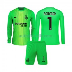 Jalkapallo Pelipaitoja Inter Milan Yann Sommer 1 Maalivahti Lasten Kolmas peliasu 2025-2026 Pitkähihainen