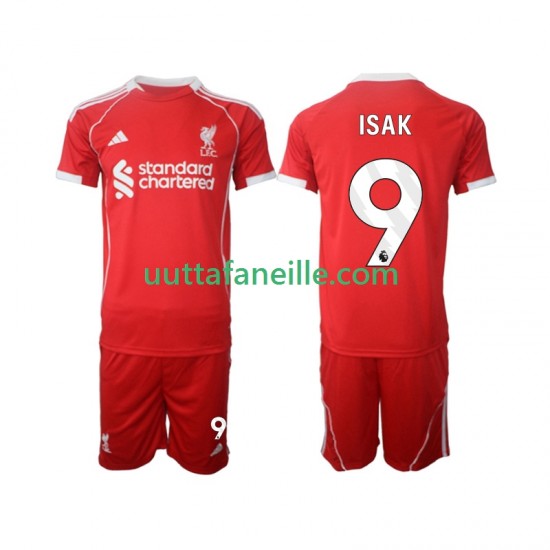 Jalkapallo Pelipaitoja Liverpool ISAK 9 Lasten Kotipeliasu 2025-2026 Lyhythihainen