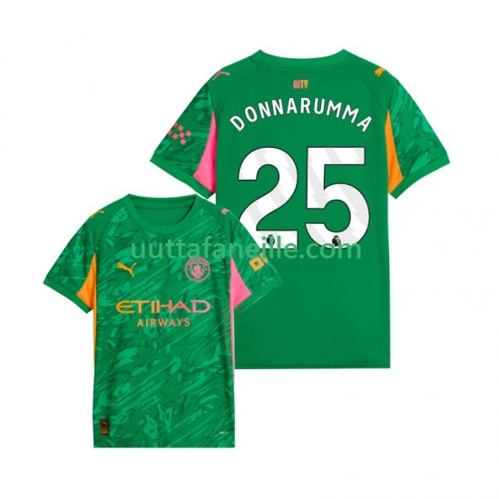 Jalkapallo Pelipaitoja Manchester City Gianluigi Donnarumma 25 Maalivahti Mies Kotipeliasu 2025-2026 Lyhythihainen