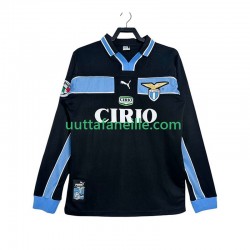 Jalkapallo Pelipaitoja SS Lazio Retro Mies Vieraspeliasu 1998 1999 Pitkähihainen