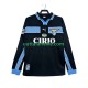 Jalkapallo Pelipaitoja SS Lazio Retro Mies Vieraspeliasu 1998 1999 Pitkähihainen