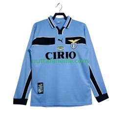 Jalkapallo Pelipaitoja SS Lazio Retro Mies Kotipeliasu 1998 1999 Pitkähihainen