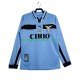Jalkapallo Pelipaitoja SS Lazio Retro Mies Kotipeliasu 1998 1999 Pitkähihainen