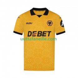 Jalkapallo Pelipaitoja Wolverhampton Wanderers Mies Kotipeliasu 2025-2026 Lyhythihainen
