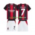 Jalkapallo Pelipaitoja AC Milan Gimenez 7 Lasten Kotipeliasu 2026-2027 Lyhythihainen