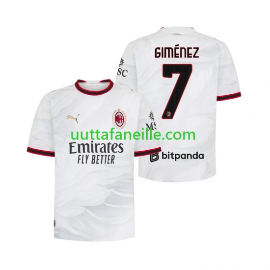 Jalkapallo Pelipaitoja AC Milan Gimenez 7 Mies Vieraspeliasu 2026-2027 Lyhythihainen