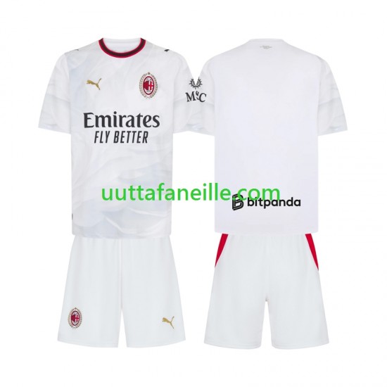 Jalkapallo Pelipaitoja AC Milan Lasten Vieraspeliasu 2026-2027 Lyhythihainen