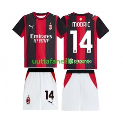 Jalkapallo Pelipaitoja AC Milan Modrić Luka 14 Lasten Kotipeliasu 2026-2027 Lyhythihainen