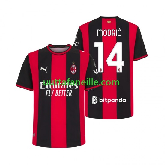 Jalkapallo Pelipaitoja AC Milan Modrić Luka 14 Mies Kotipeliasu 2026-2027 Lyhythihainen