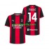 Jalkapallo Pelipaitoja AC Milan Modrić Luka 14 Mies Kotipeliasu 2026-2027 Lyhythihainen
