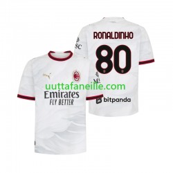 Jalkapallo Pelipaitoja AC Milan Ronaldinho 80 Mies Vieraspeliasu 2026-2027 Lyhythihainen