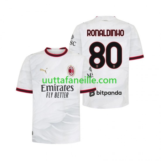 Jalkapallo Pelipaitoja AC Milan Ronaldinho 80 Mies Vieraspeliasu 2026-2027 Lyhythihainen