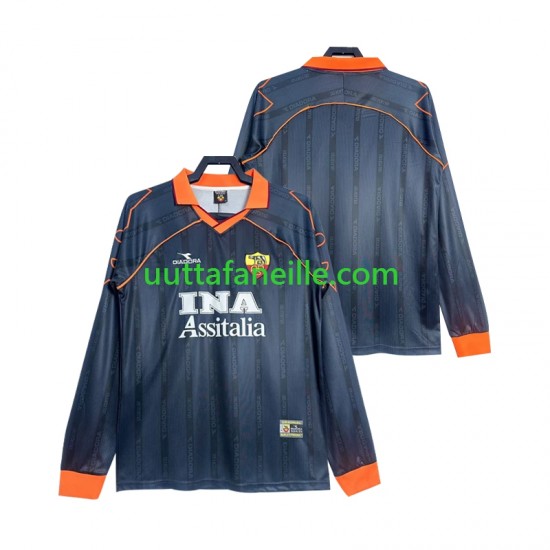 Jalkapallo Pelipaitoja AS Roma 2000 Retro Mies Kolmas peliasu 1999 Pitkähihainen