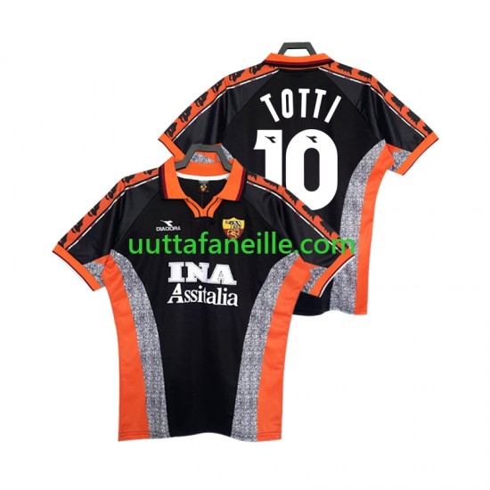 Jalkapallo Pelipaitoja AS Roma Totti 10 Retro Mies Kolmas peliasu 1998 1999 Lyhythihainen
