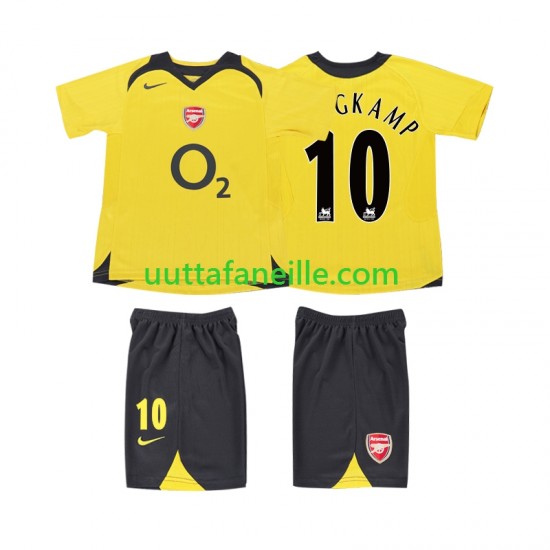 Jalkapallo Pelipaitoja Arsenal BERGKAMP 10 2005 Retro Lasten Vieraspeliasu 2006 Lyhythihainen