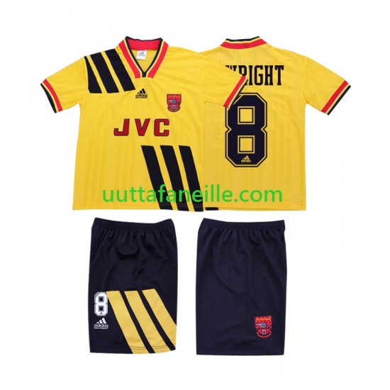 Jalkapallo Pelipaitoja Arsenal WRIGHT 8 1993 Retro Lasten Vieraspeliasu 1994 Lyhythihainen