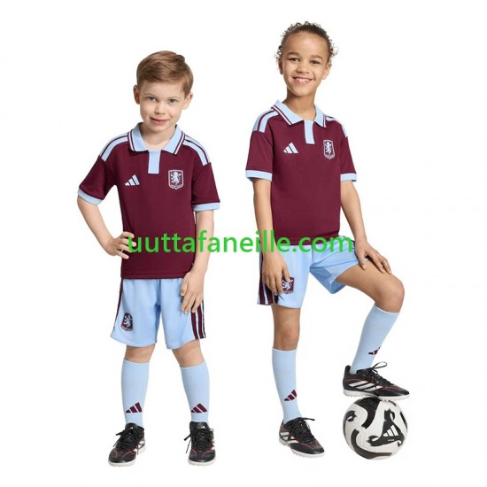 Jalkapallo Pelipaitoja Aston Villa Lasten Kotipeliasu 2026-2027 Lyhythihainen