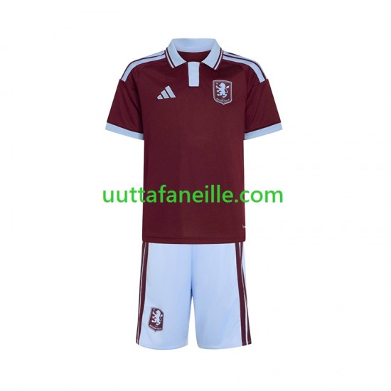 Jalkapallo Pelipaitoja Aston Villa Lasten Kotipeliasu 2026-2027 Lyhythihainen