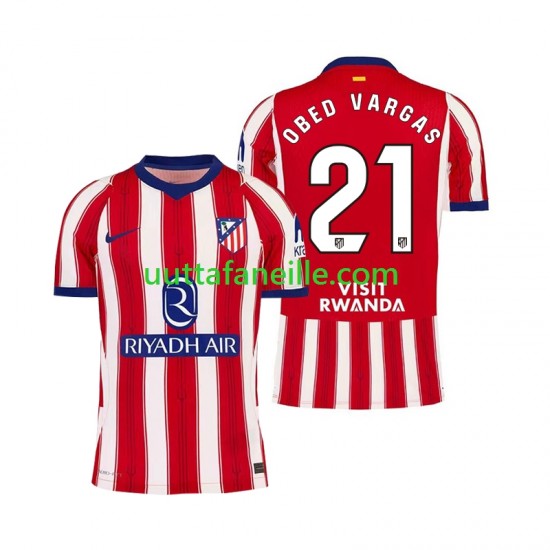 Jalkapallo Pelipaitoja Atlético Madrid Obed Vargas 21 Mies Kotipeliasu 2026-2027 Lyhythihainen