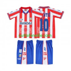 Jalkapallo Pelipaitoja Atlético Madrid PANTIC 10 1996 1997 Retro Lasten Kotipeliasu Lyhythihainen