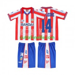 Jalkapallo Pelipaitoja Atlético Madrid SIMEONE 14 1996 1997 Retro Lasten Kotipeliasu Lyhythihainen
